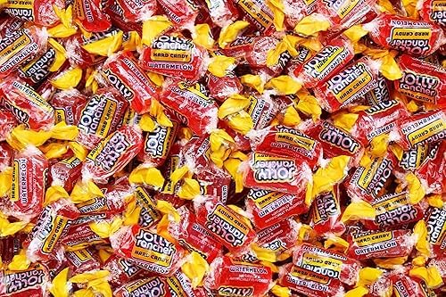 Watermelon Jolly Rancher Hard Candy Bulk - Individually Wrapped All Pink Watermelon Jolly Ranchers Hard Candy - by Queen City Candy Cave (1 Pound)