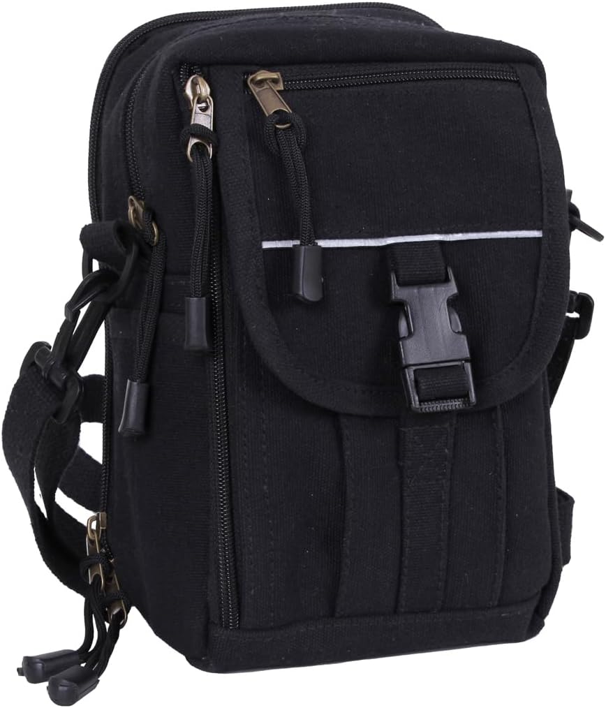 Rothco Heavyweight Classic Canvas Passport Travel Pouch – Durable Crossbody Bag