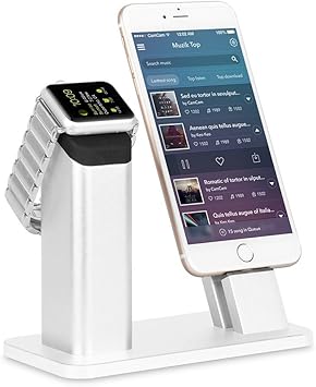 Amazon Ziku アップルウォッチ Iphone 充電スタンド 充電クレードル 2in1充電スタンド Iphone 卓上 スタンド スマホ 固定 ホルダー フレームappleウォッチスタンド 腕時計 おしゃれ 充電台 Iphone スタンド 充電 スマホホルダー シリコン製 Amazon スマホ スタンド Usb