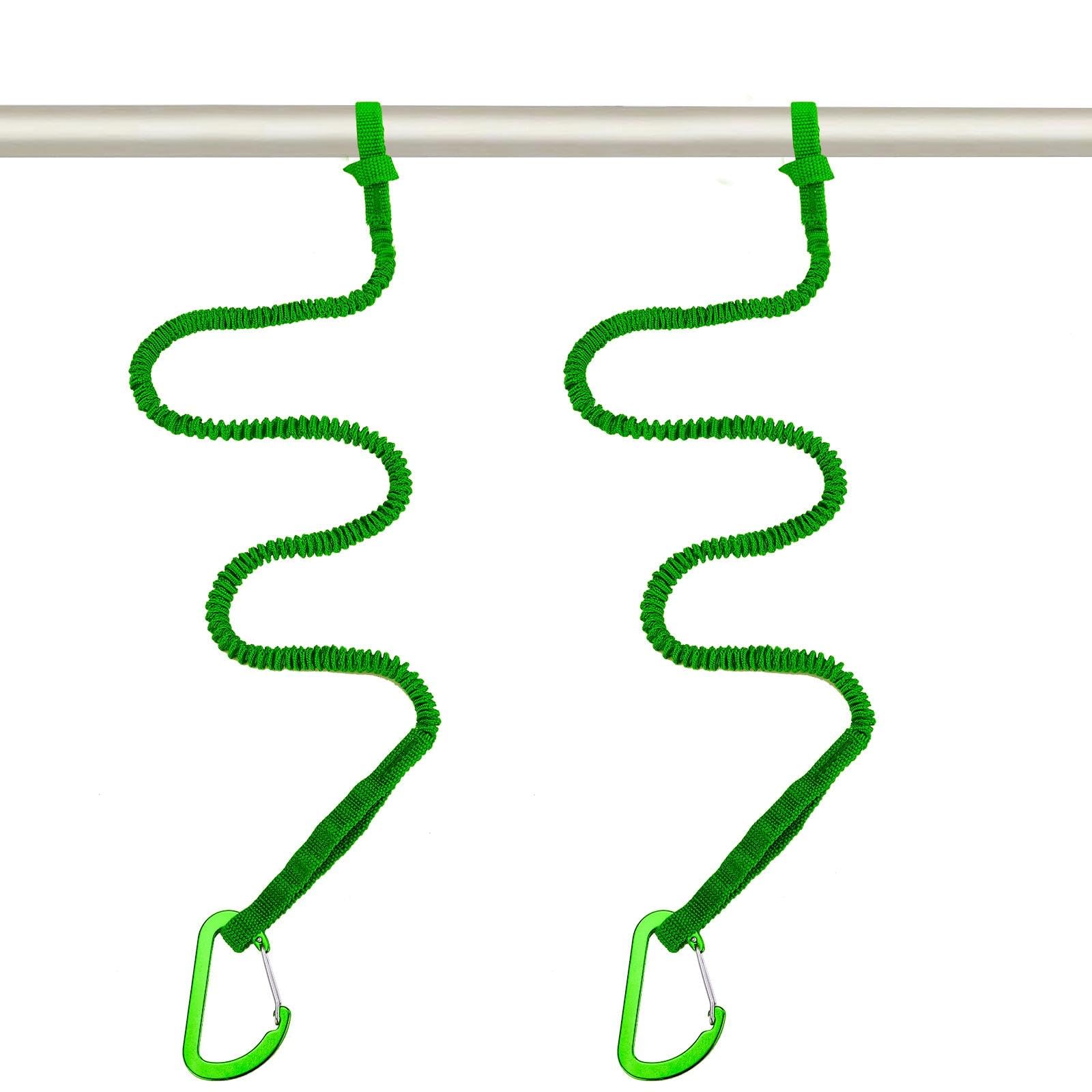 Vaveren 2X Leash Lanyard Lightweight Fishing Rod Holder Stretchable Strap Kayak Rod Leashes for Kayaking Canoeing Rafting