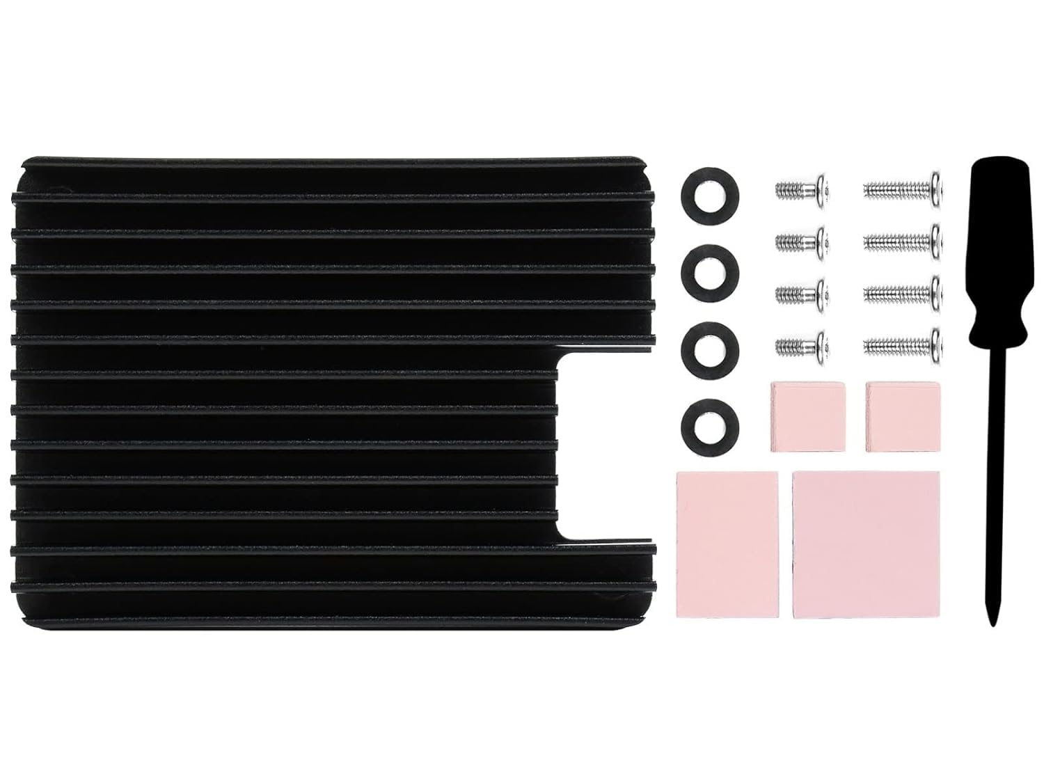 REES52 Aluminum Alloy Heatsink B Compatible with Raspberry Pi Compute Module 4 CM4 Motherboard CM4 Base Board,with Antenna Notch-picture-10