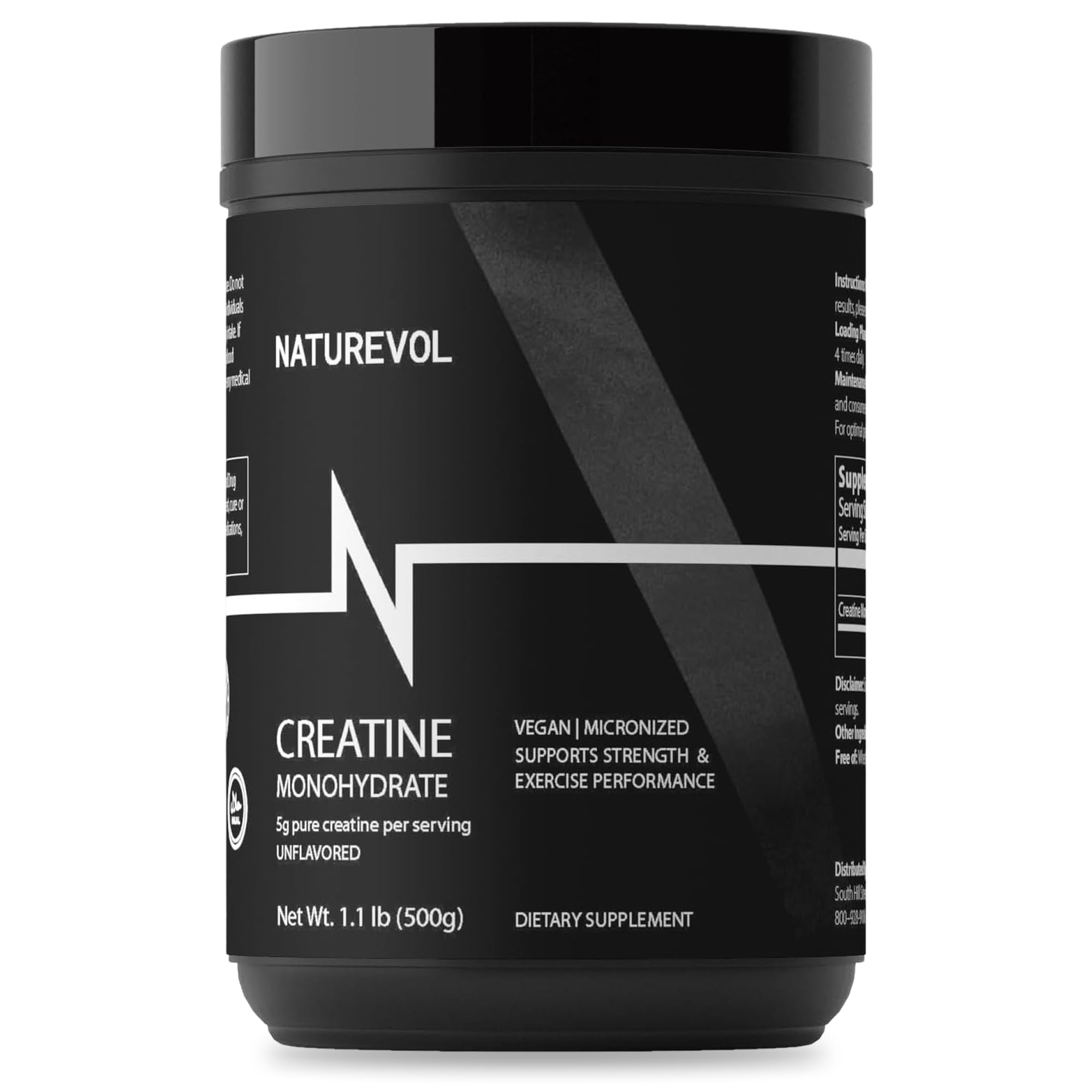 Creatine Monohydrate Powder, 1.1 lb (100 Servings), Unflavored