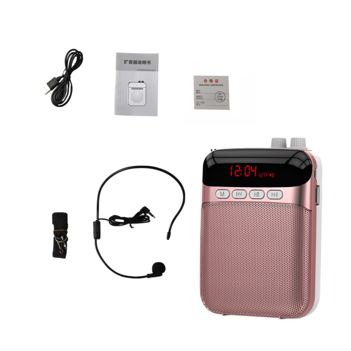 VICASKY Teacher's Amplifier Portable Compact Design Long Battery Life Ideal for Teaching Presentations