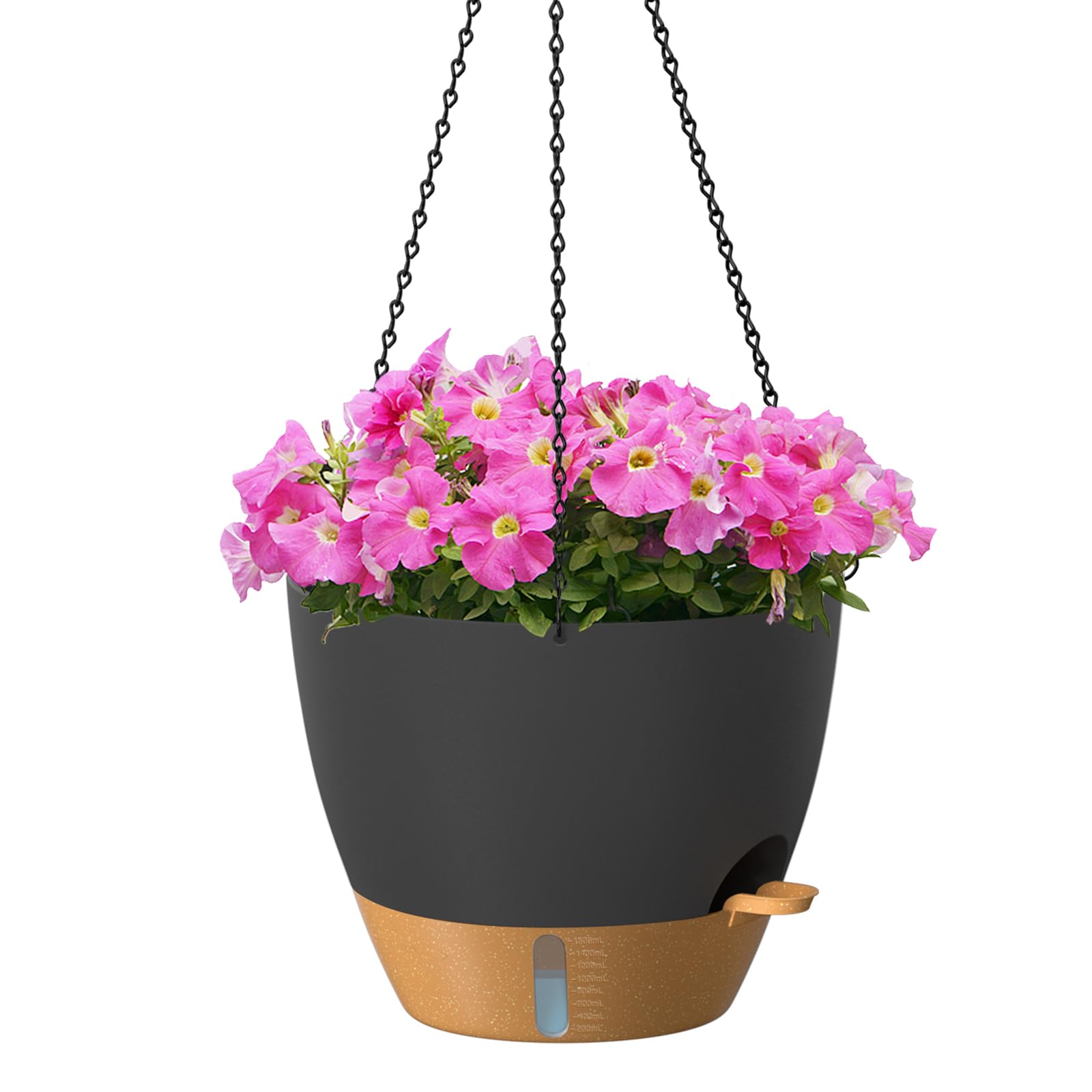 ZMTECH 12 Inch Self Watering Hanging Planter