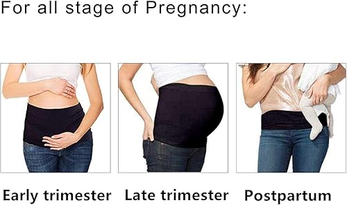 Miniatura 5 de DIRAVO Banda para el vientre de maternidad para embarazo, antideslizante, de silicona, elástica, para el embarazo
