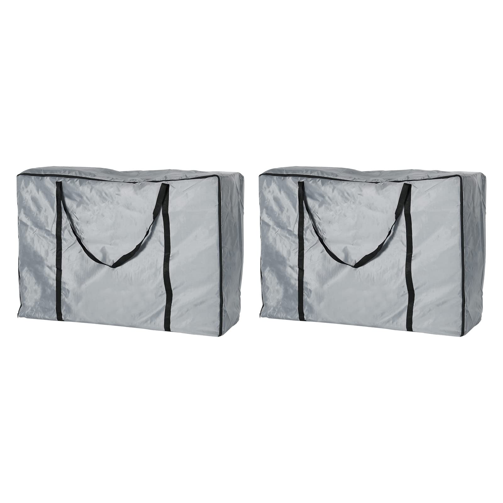 Chaise stockage sac PATIKIL imperméable en lot de 2 housses grises