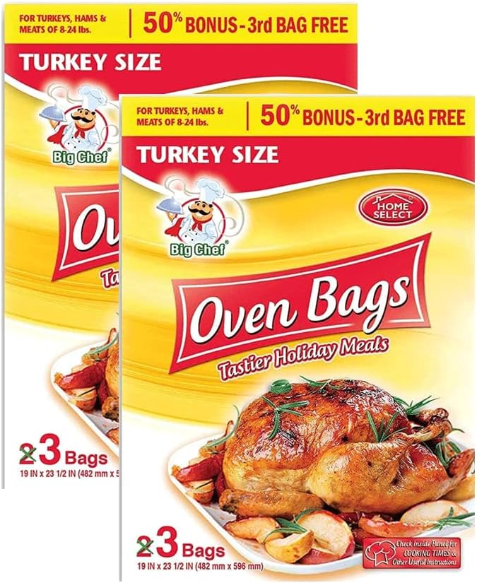 Home Select Oven Bags Turkey Size 3 Ct. (Pack of 2)6