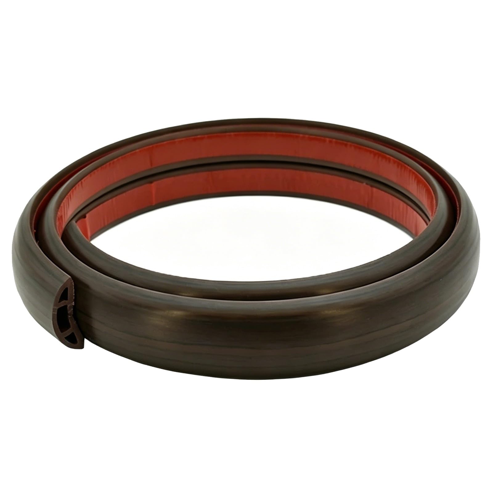 Protector De Cables Flexible De PVC Blando, Escondecables con Acabado De Madera para Suelos Y Paredes, Fácil De Desenrollar/Sin Taladro, Resistente A Mordeduras(Brown Texture,10M)