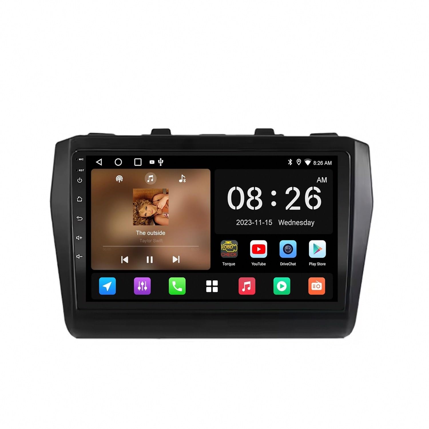 Radio coche 2 DIN con Carplay inalámbrico para Suzuki Swift y pantalla táctil HD 8