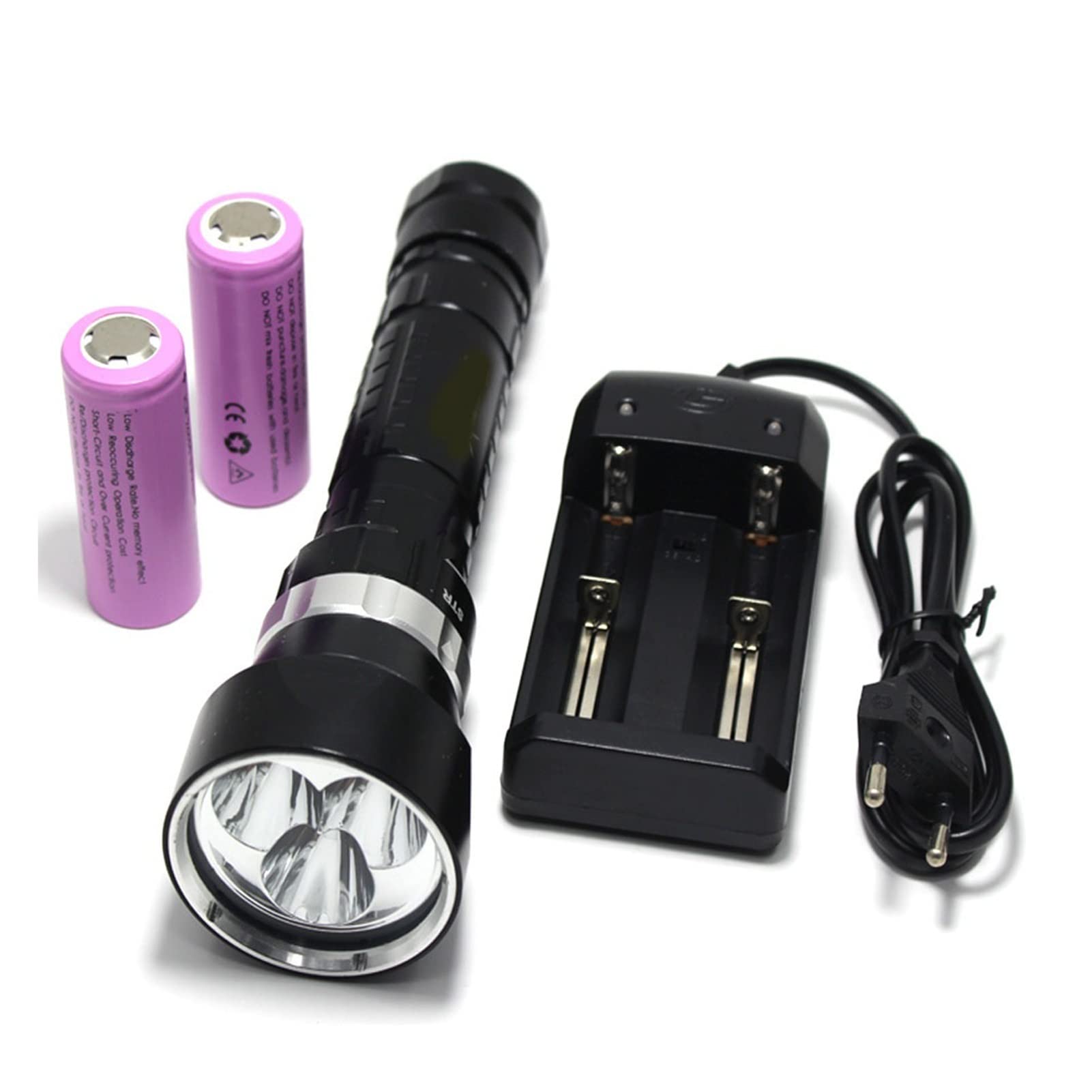Latarka do nurkowania, 8000 LUMEN 30W 3-MODE 3 XL2 LED. Nurkowanie latarka 200m podwodna wodoodporna PROWADZONY Lampa błyskowa Lampion.(D)