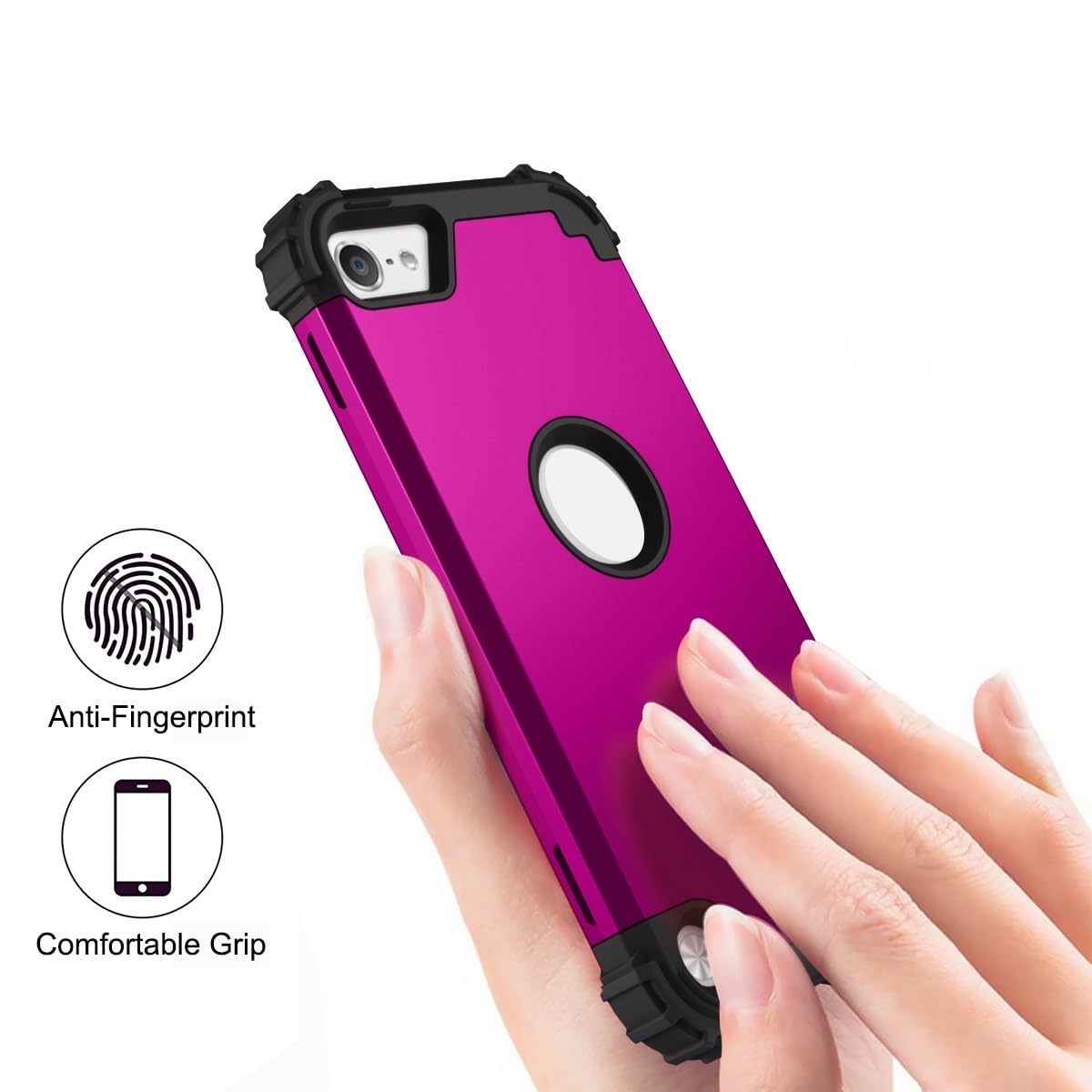 Custodia TPU Trasparente Con Motivo Floreale Per IPod Touch 5/6/7 – Morbida, Antiurto, Ultra Sottile, Protezione Per Ragazze E Donne
