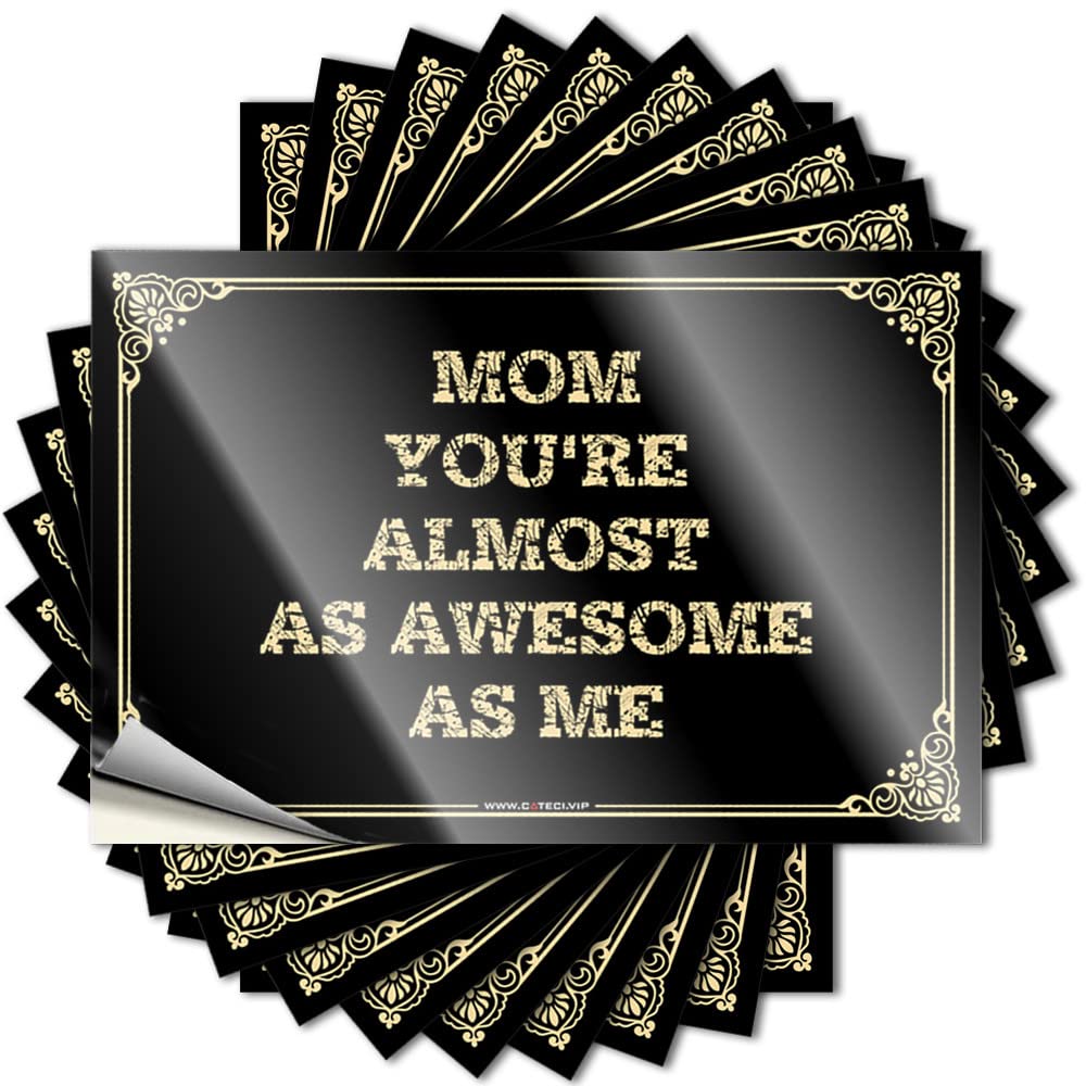 Tattoo Indie Darts Vintage Garage Mom,You're Almost As Awesome As Me - Scratch Resistant Stickers(12X18CM)