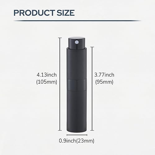 Miniatura 7 de Atomizador de Perfume Botella de Viaje Recargable Vaporizador de Colonia Portátil para Hombres - Mini Spray Vacío para Recarga - 8ml Tamaño Pequeño