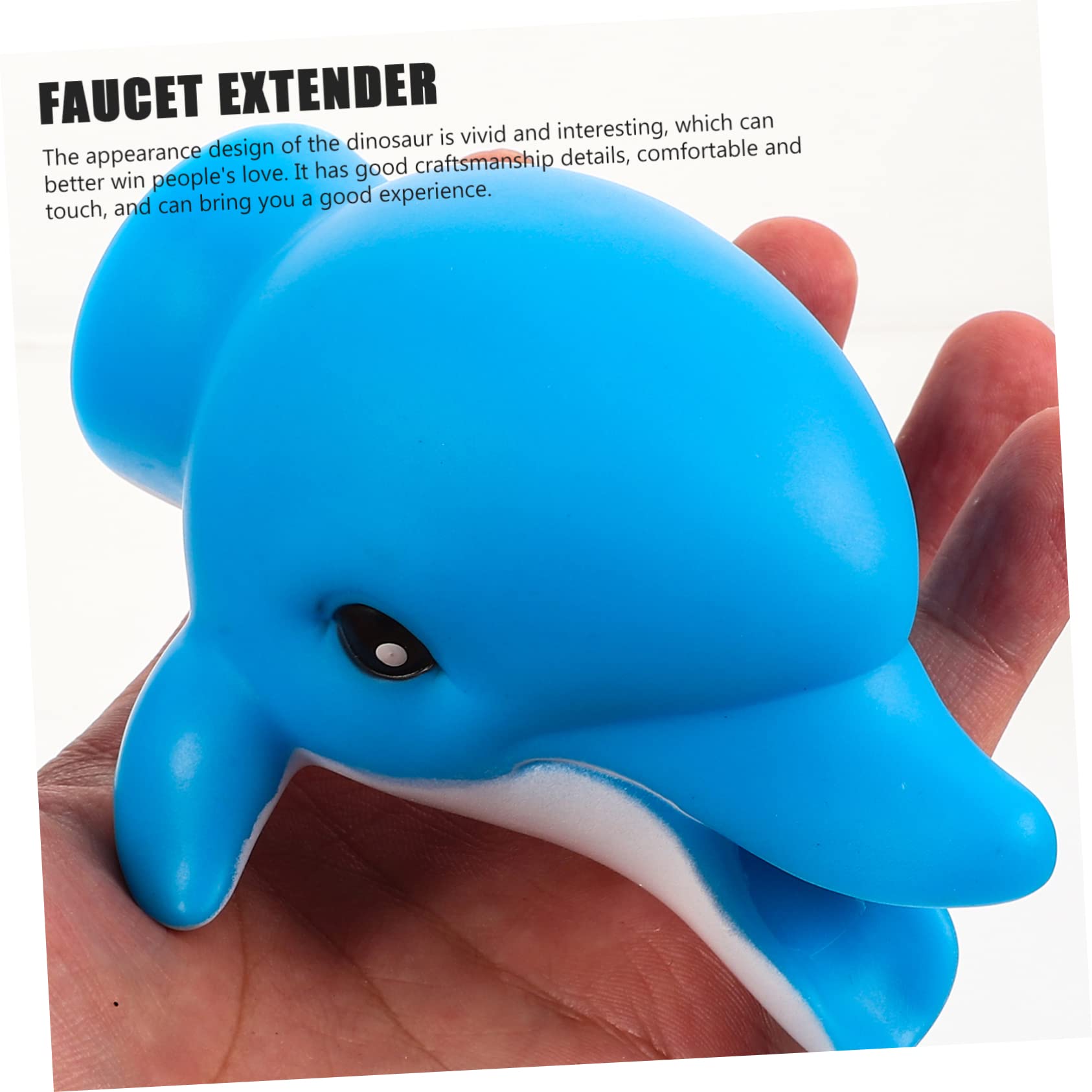 KOMBIUDA Bath Faucet Cover for Kids Sturdy Plastic Fun Animal Design Hand Washing Aid