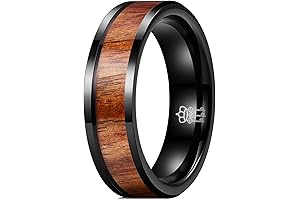 8MM & 6MM Three Keys Jewelry Black Ceramic Wedding Rings