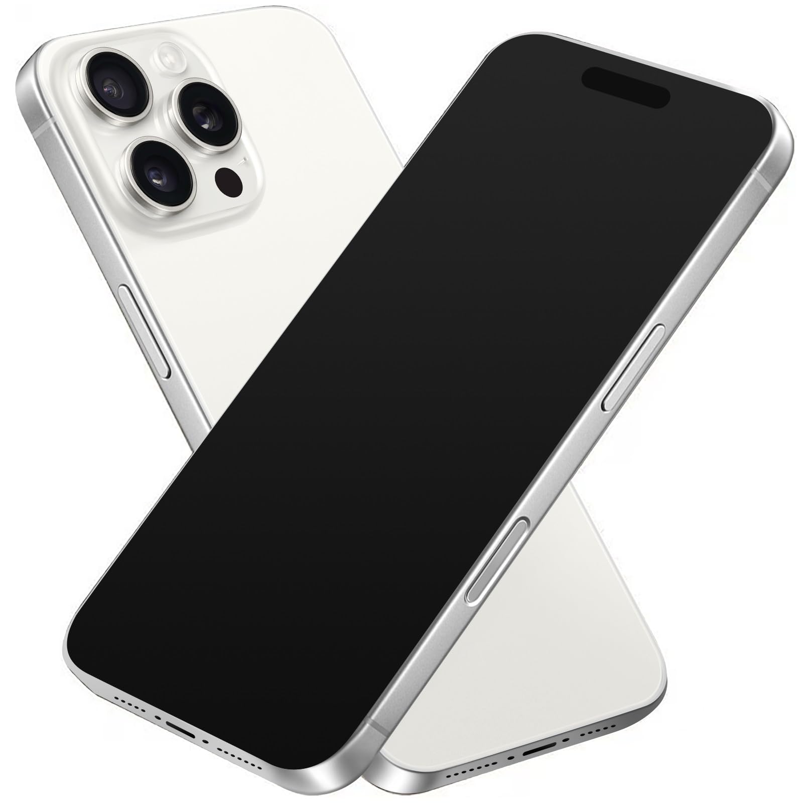 (IMITATION IPHONE 16 PRO MAX)Fake Phone Dummy Prop Phone, Black Screen Decoy PhonePear PhoneNon-Working Phone16 Pro for Kid Play, Display PhoneLook Like Real Phonepro max16 ((16ProMax,White Titanium,Black Screen)