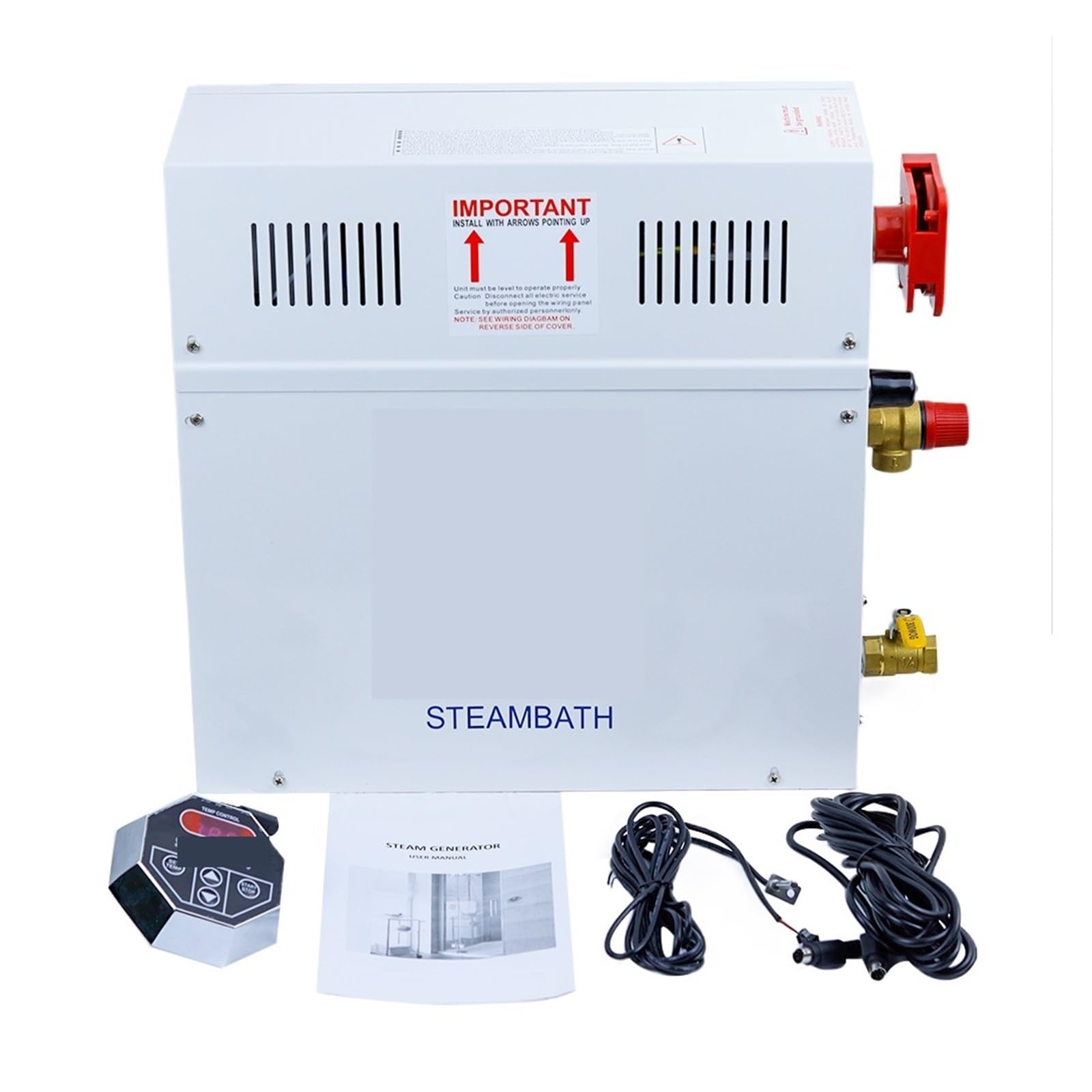 Generator łaźni parowej Generator pary o mocy 9 kW do domowej maszyny parowej prysznicowej, sprzęt do sauny Sauna SPA Prysznic parowy z cyfrowym kontrolerem do sauny i prysznica w domu