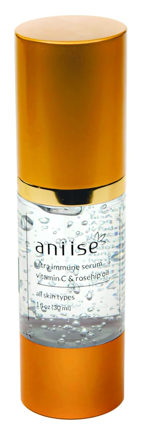 Anti-Aging Complex Serum for Face, Multi Vitamin System for Glowing and Brighter Skin, with Vitamin C, Collagen, Rosehip Seed Oil, COQ-10 1 oz (30ml)