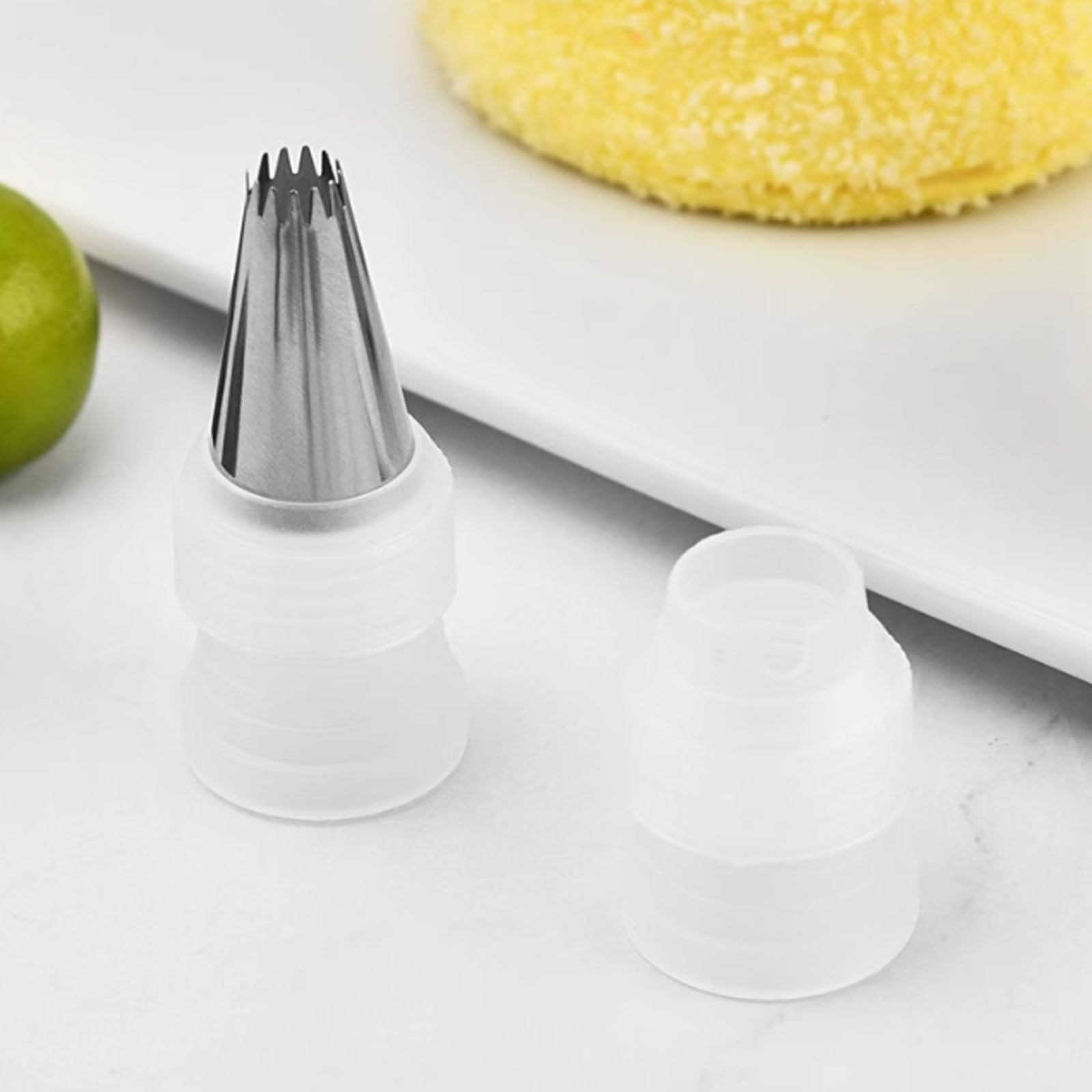 Juego de decoración Pasteles Acero Inoxidable 25 Piezas Completo con Caja Almacenamiento Herramientas for Hornear for Puntas pastelería Crema Mantequilla(Wei�)