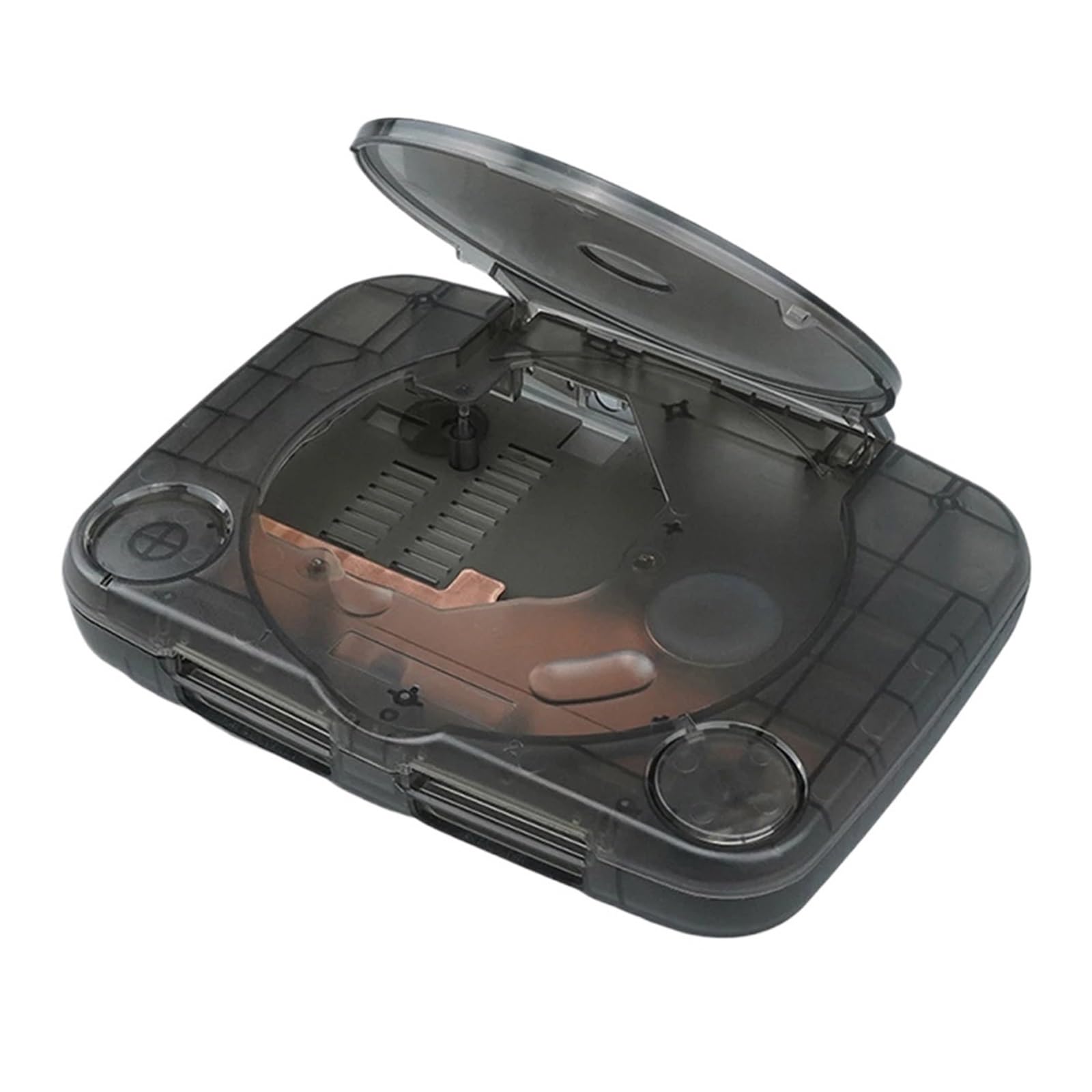 Zamienna Obudowa Konsoli, Przezroczysta Obudowa Konsoli, Etui Na Gry Wideo Retro - Kompatybilny Z Playstation 1(Transparent Black)