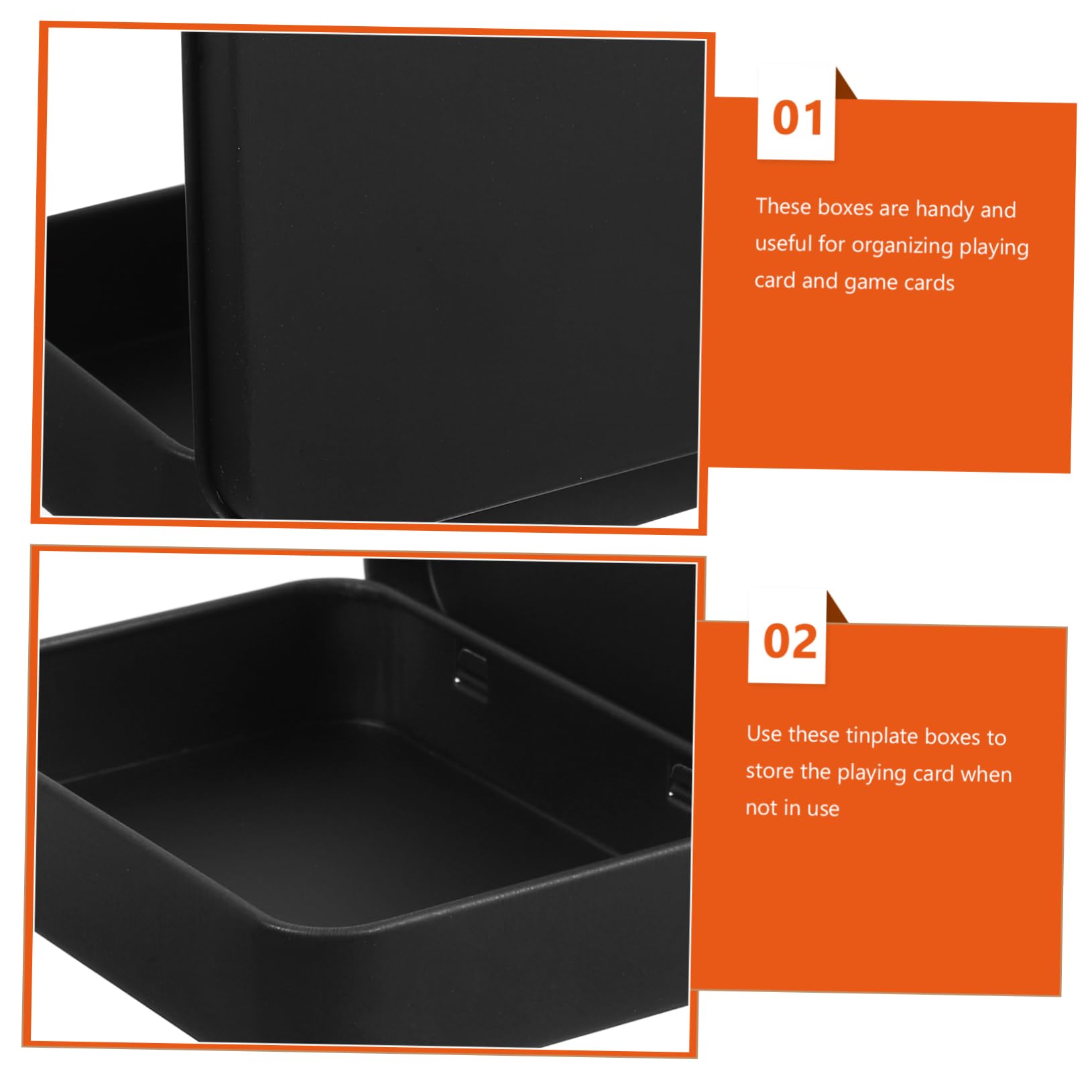 NUOBESTY 15pezzi Scatola Di Raccolta Per Carte Da Gioco Lamierino Organizer Versatile Per Carte Da Poker Leggera e Resistente Per Ottima Organizzazione e Protezione