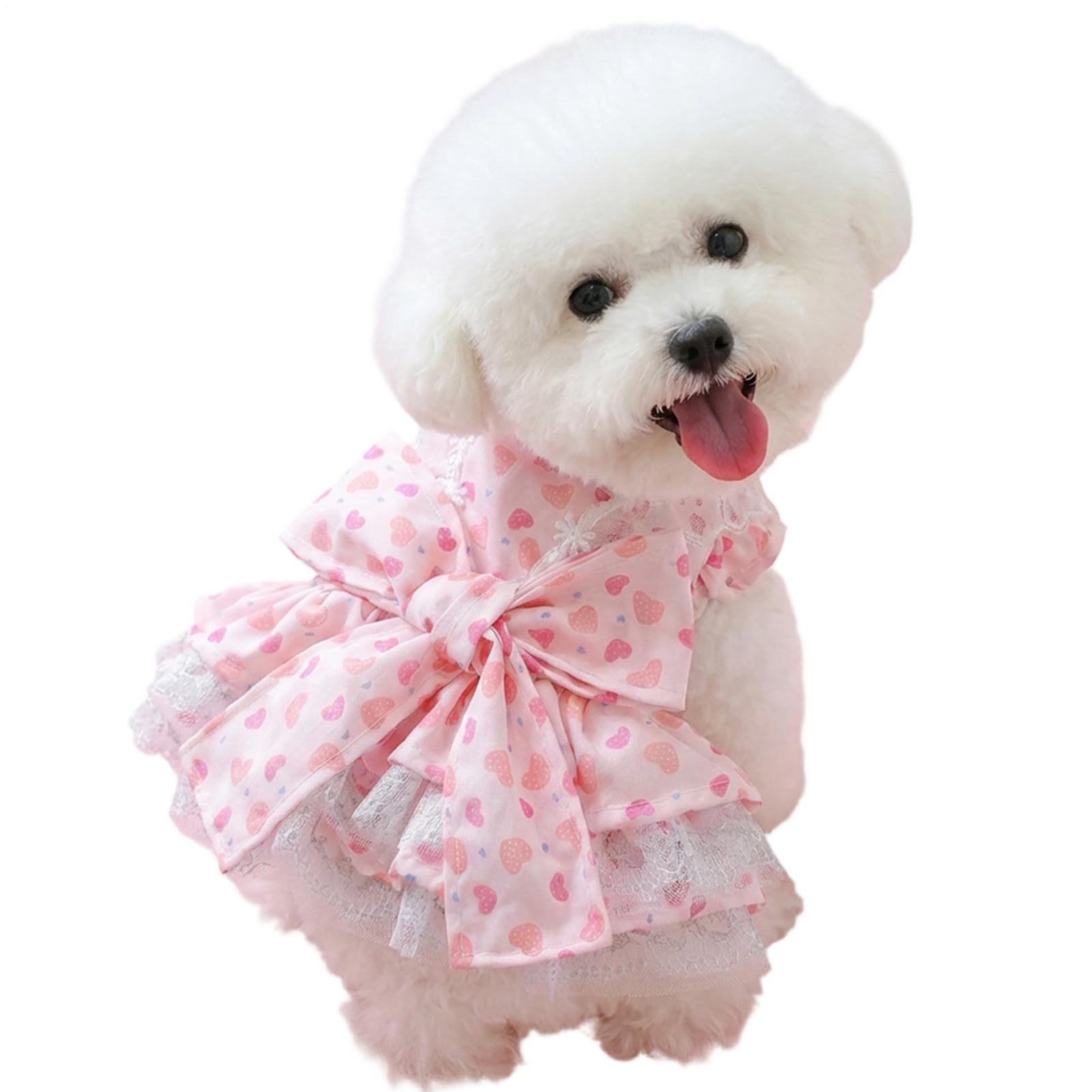 Robe chien petit rose générique et respirante pour les sorties
