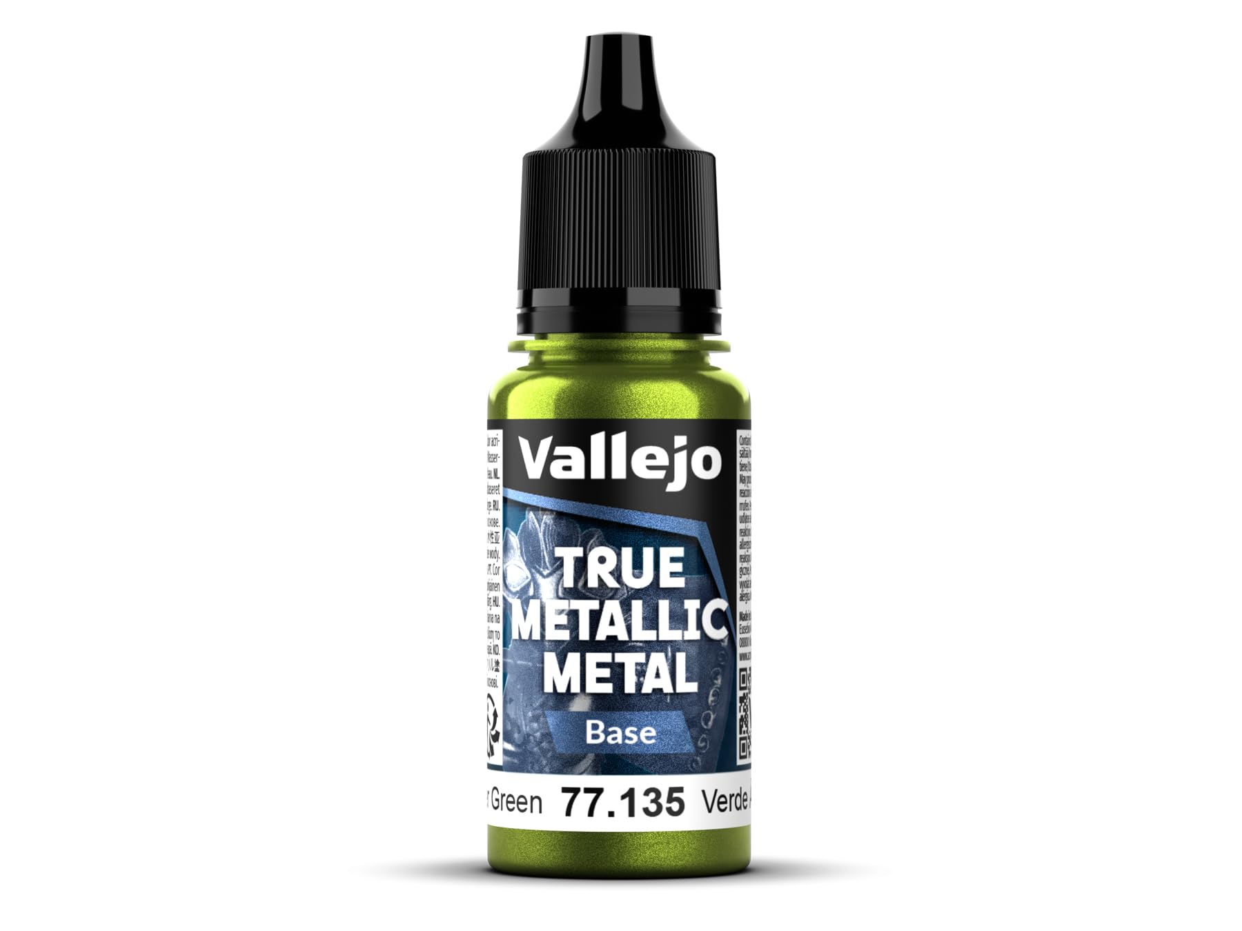 Vallejo True Metallic Metal 77135 (Base) Amber Green (18ml)