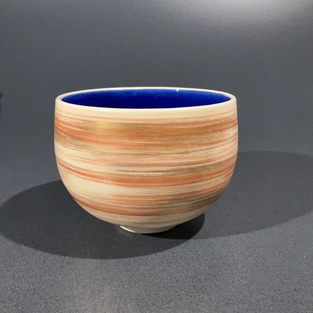 永楽善五郎色絵瑞雲抹茶碗茶道具R-0152お3