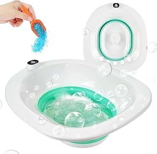 G GREENLY-AG Sitz Bath, Sitz Bath for Toilet, Electric Sitz Bath for Hemorrhoids Men and Women, Postpartum Care, Gentle and Soothing, Portable Sitz Bath for Universal Toilet Seat