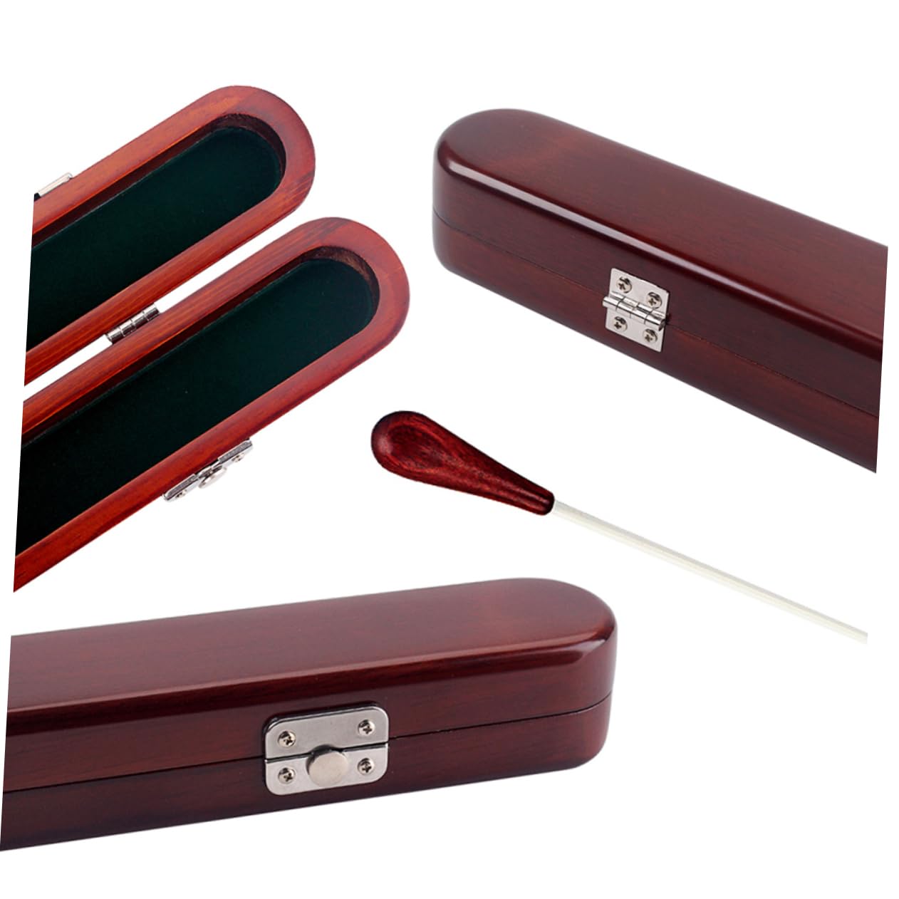 BESTonZON Wooden Conductor Storage Box Rc Elegant Orchestra Conducting Tool for Music Directors and Teachers for Students and Stylish Design