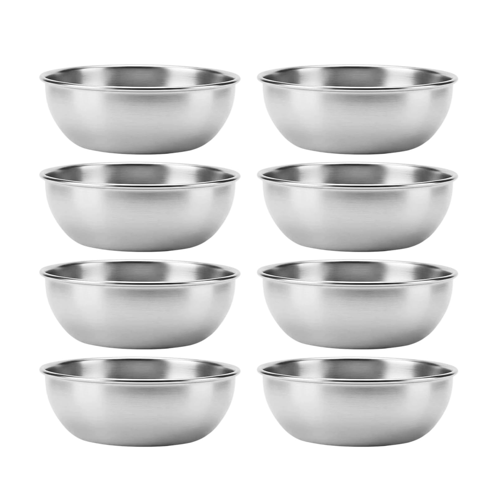 Whoasyst Sauce Cups, Stainless Steel Ramekin Dipping Sauce Cup, Individual Round Condiment Cups for Home Party Restaurant Metal Ramekins
