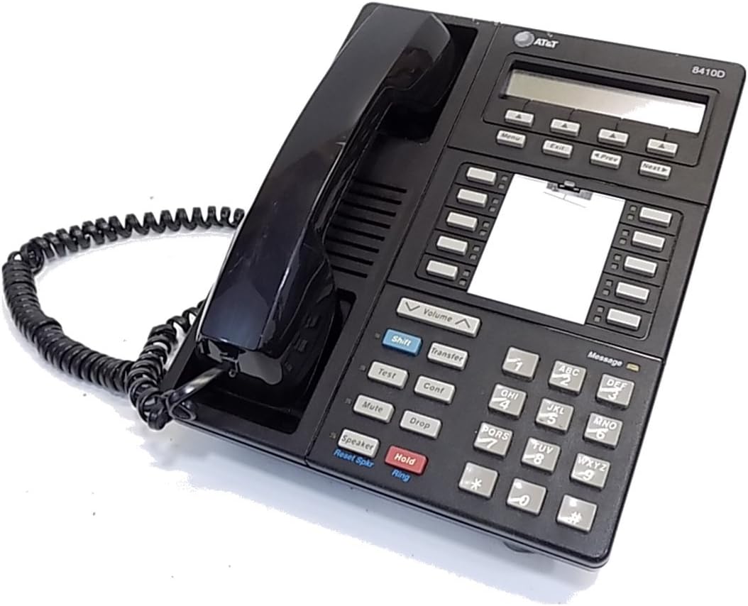 Avaya 8410D Phone Black (Renewed)