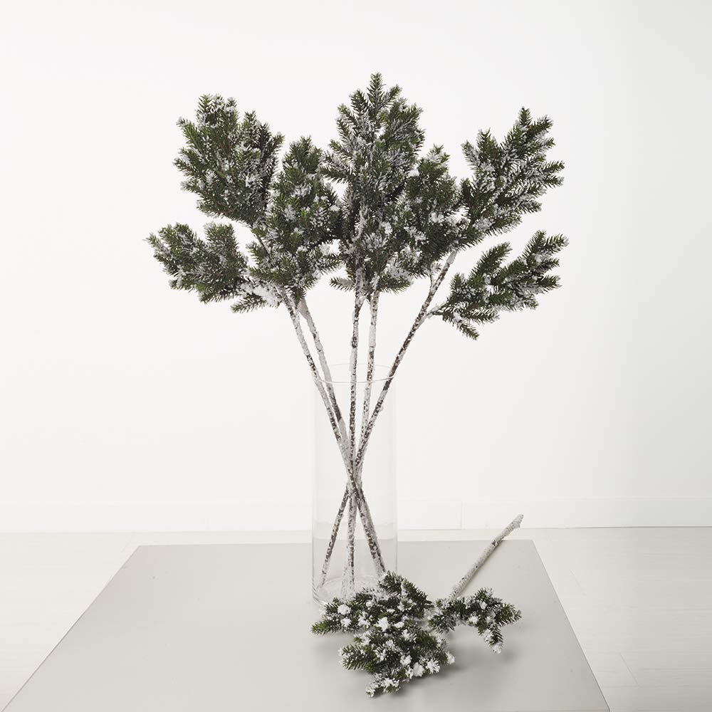 Express Flor -6 Snowy Artificial Pine Branches