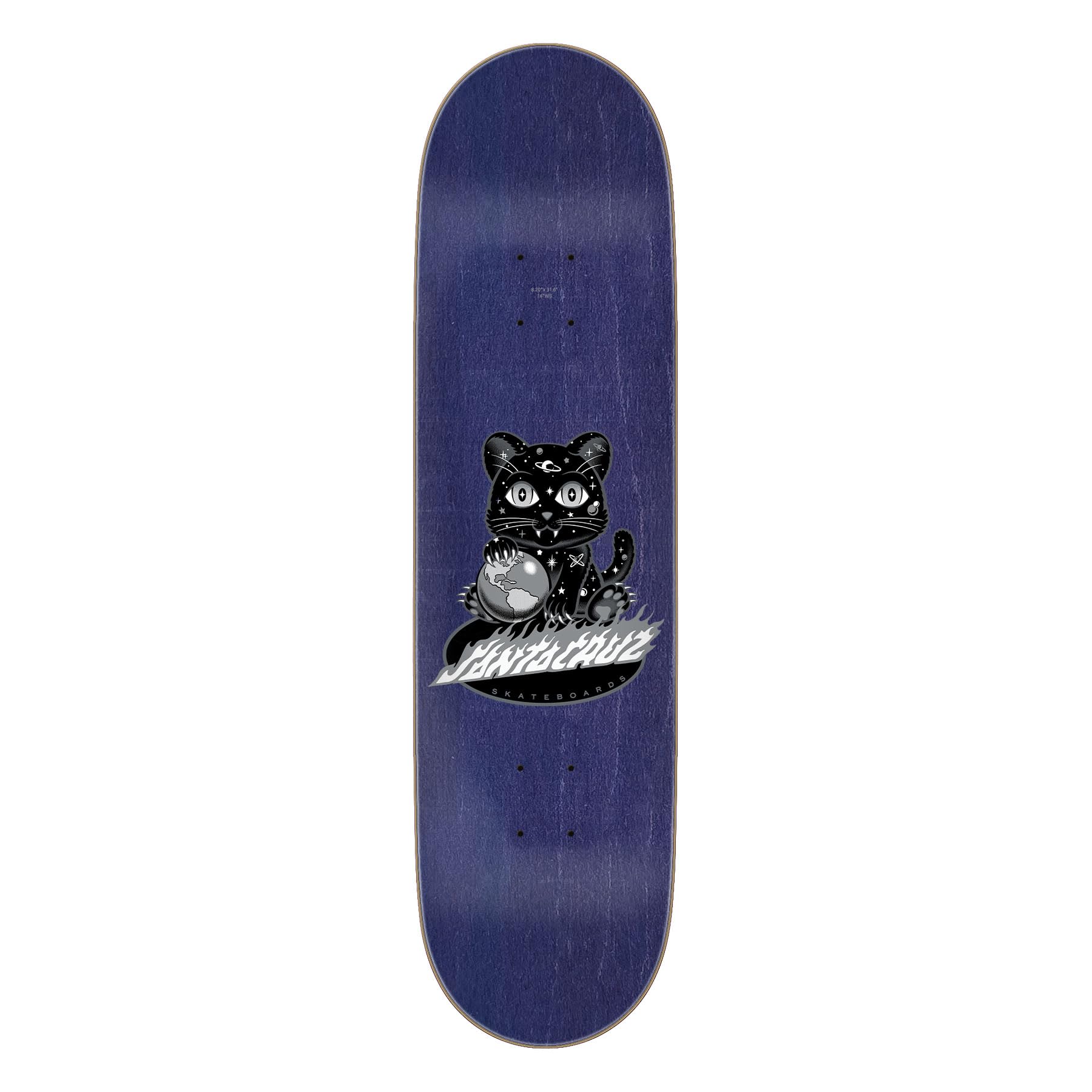 Santa Cruz Asta Space Kitten Twin Pro Skateboard-Decks, 20,8 x 80,3 cm