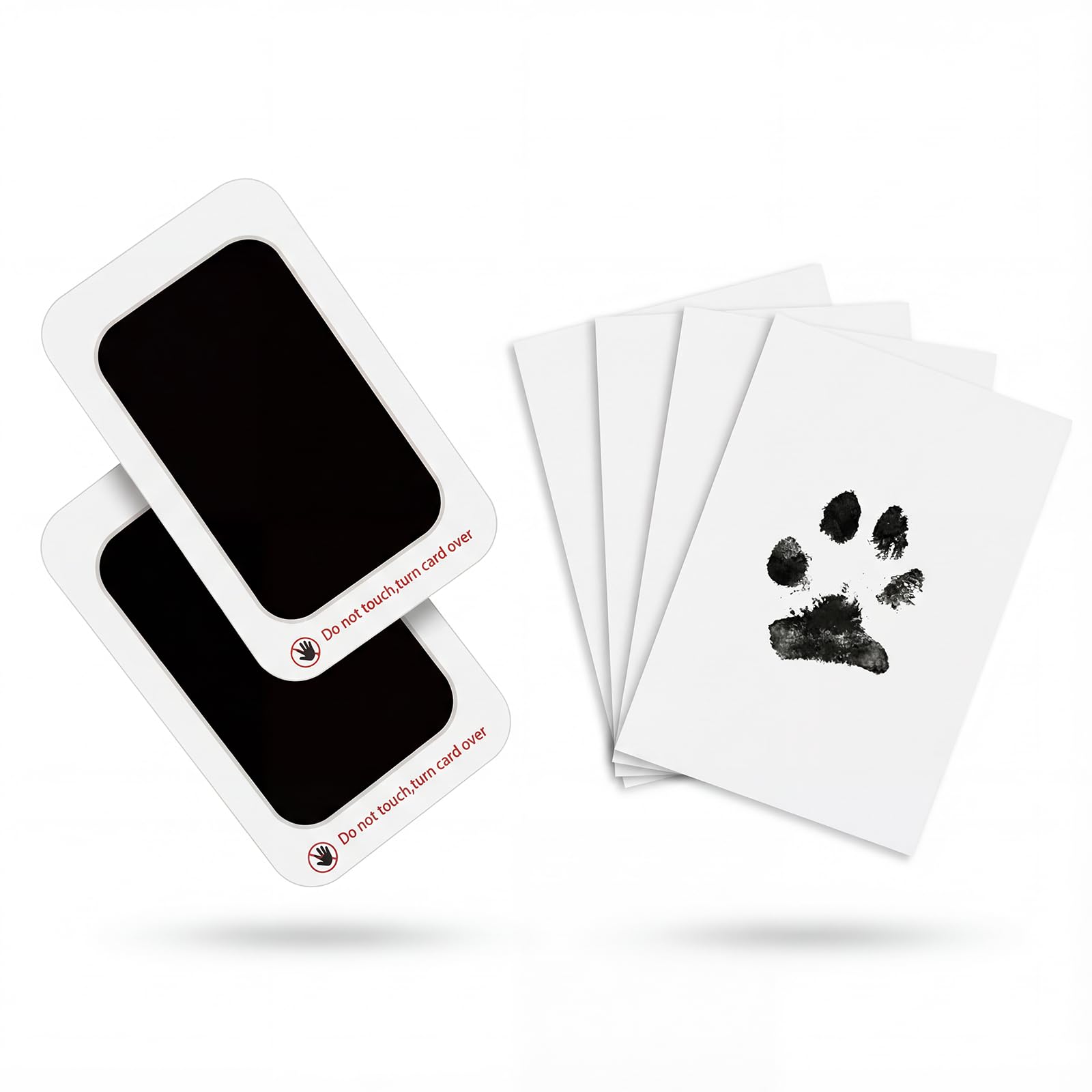 Jiujuda9 2 Sets Pfotenabdruck Set Hund Katze, Baby Handabdruck und Fußabdruck Set, Berührungsloses Fussabdruck Baby Abdruckset, bBaby Erstausstattung Neugeborene