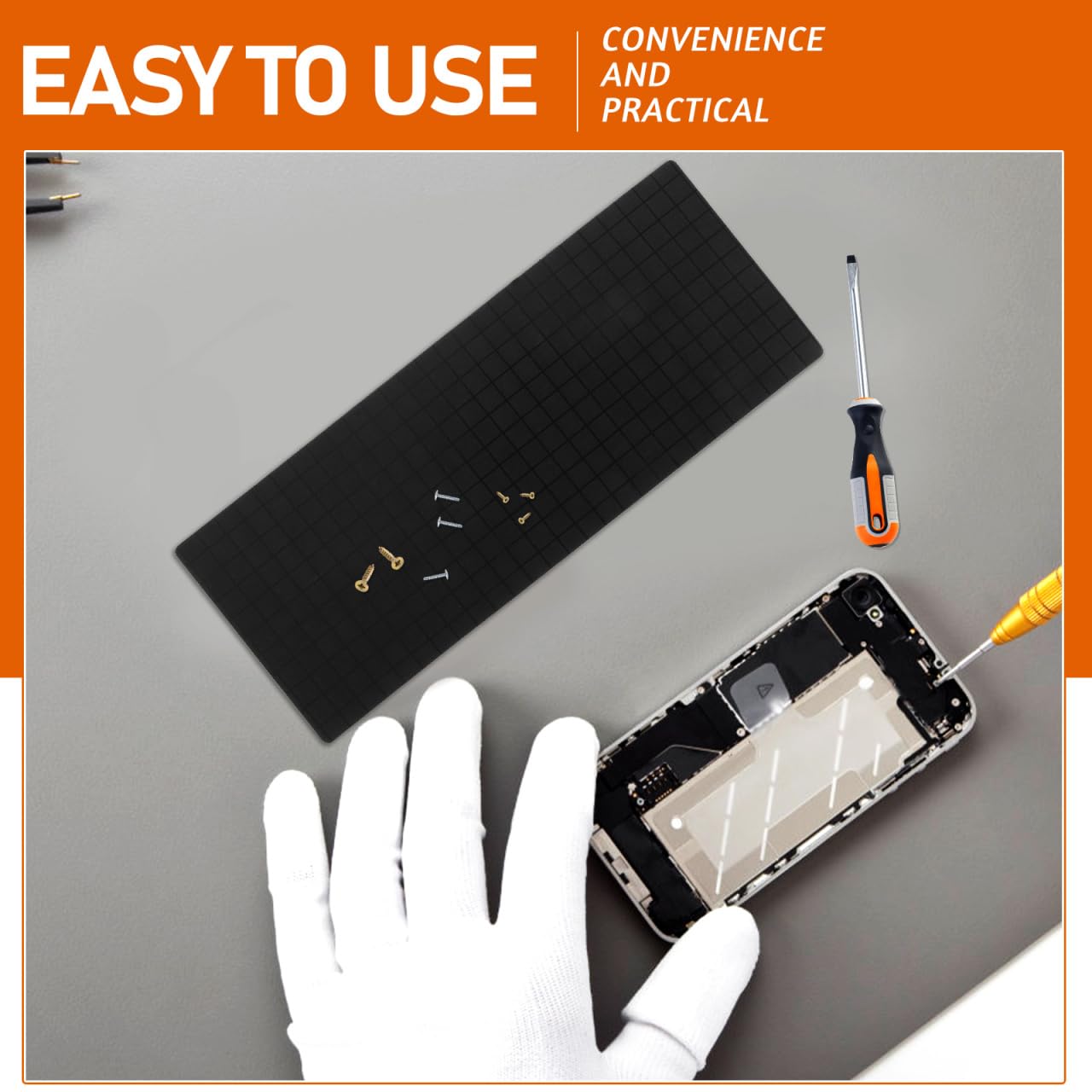 Tapis De Réparation Magnétique Pour Ordinateur - 44 X 30 Cm - Résistant à La Chaleur - Tapis De Réparation Pour électronique - Bleu