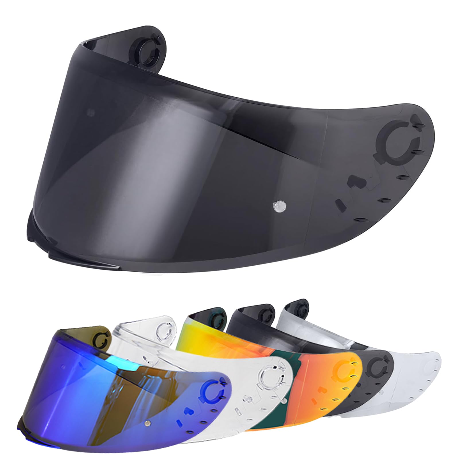 Kask motocyklowy z wizjerem do MT V-14 Rapide Targo Blade 2, ochrona przed wiatrem, wizjer na całą twarz, akcesoria do kasku (czarny)