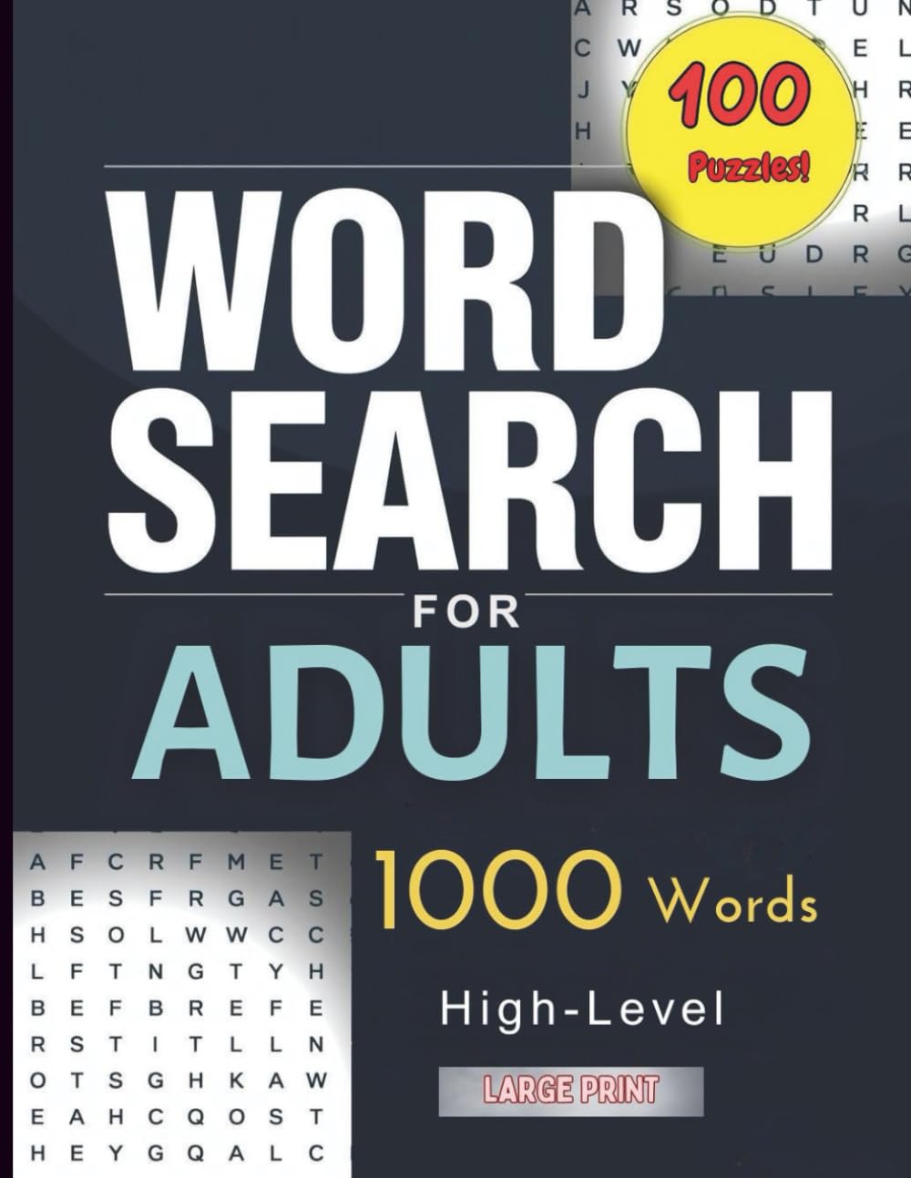 Word Search for Adults: High-Level Puzzles for a True Brain Challenge
