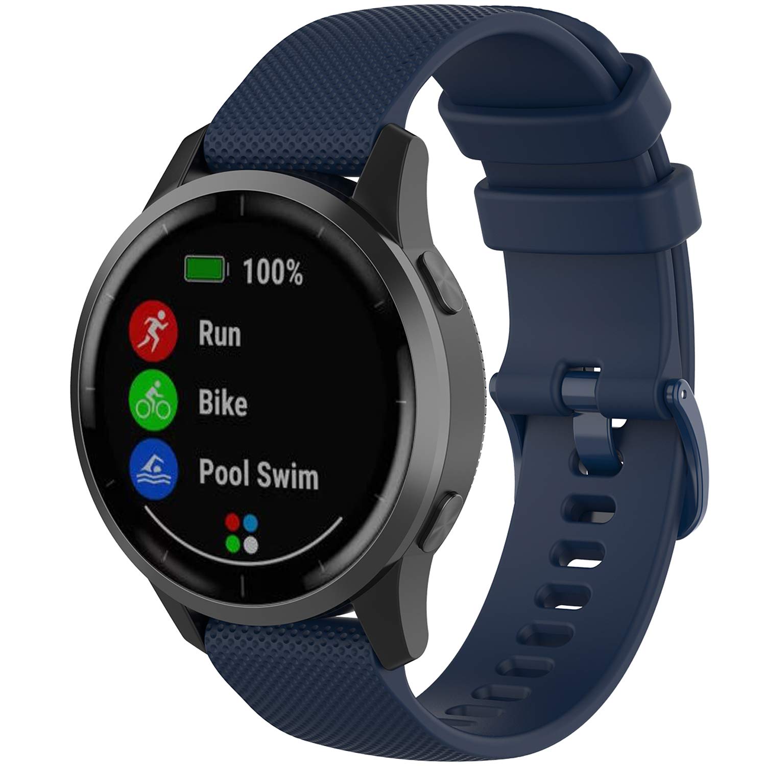 Fit for COROS Apex 2 Pro Bands for Women Men, 22mm Quick Release Sport Silicone Replacement Band Bracelet Straps for COROS Apex Pro 2 GPS Outdoor Running Watch (Blue Black)