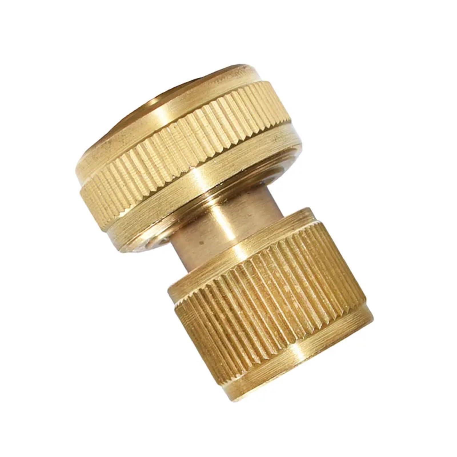 Connettore rapido for Tubo Flessibile in Ottone da 3/4, Rubinetto da Giardino, irrigazione da Giardino, connettore for Tubo Flessibile da 25 mm, Adattatore in Rame Puro, 6 Pezzi