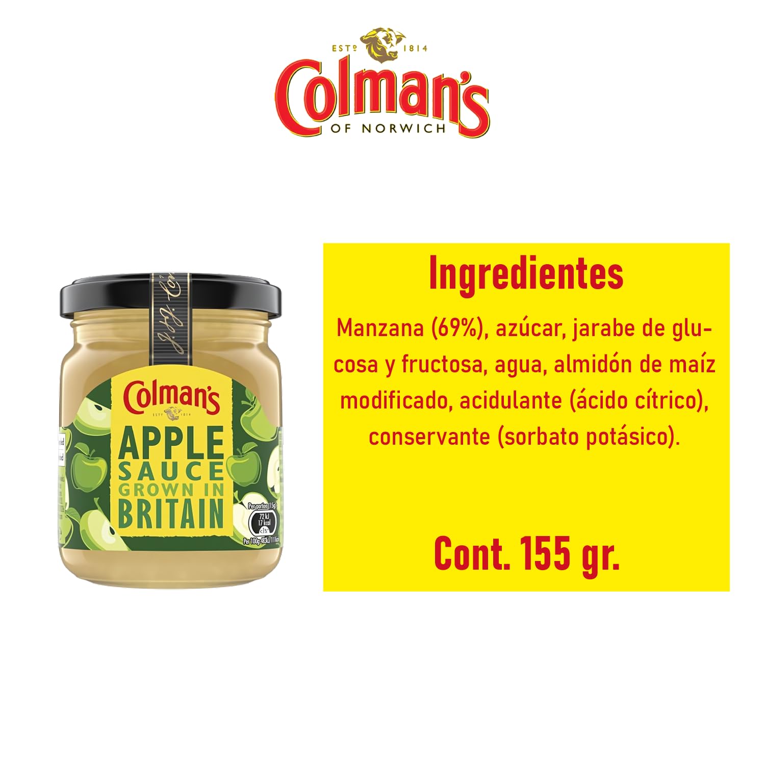 Salsa De Manzana Bramley8 X 155G Cura della persona e salute