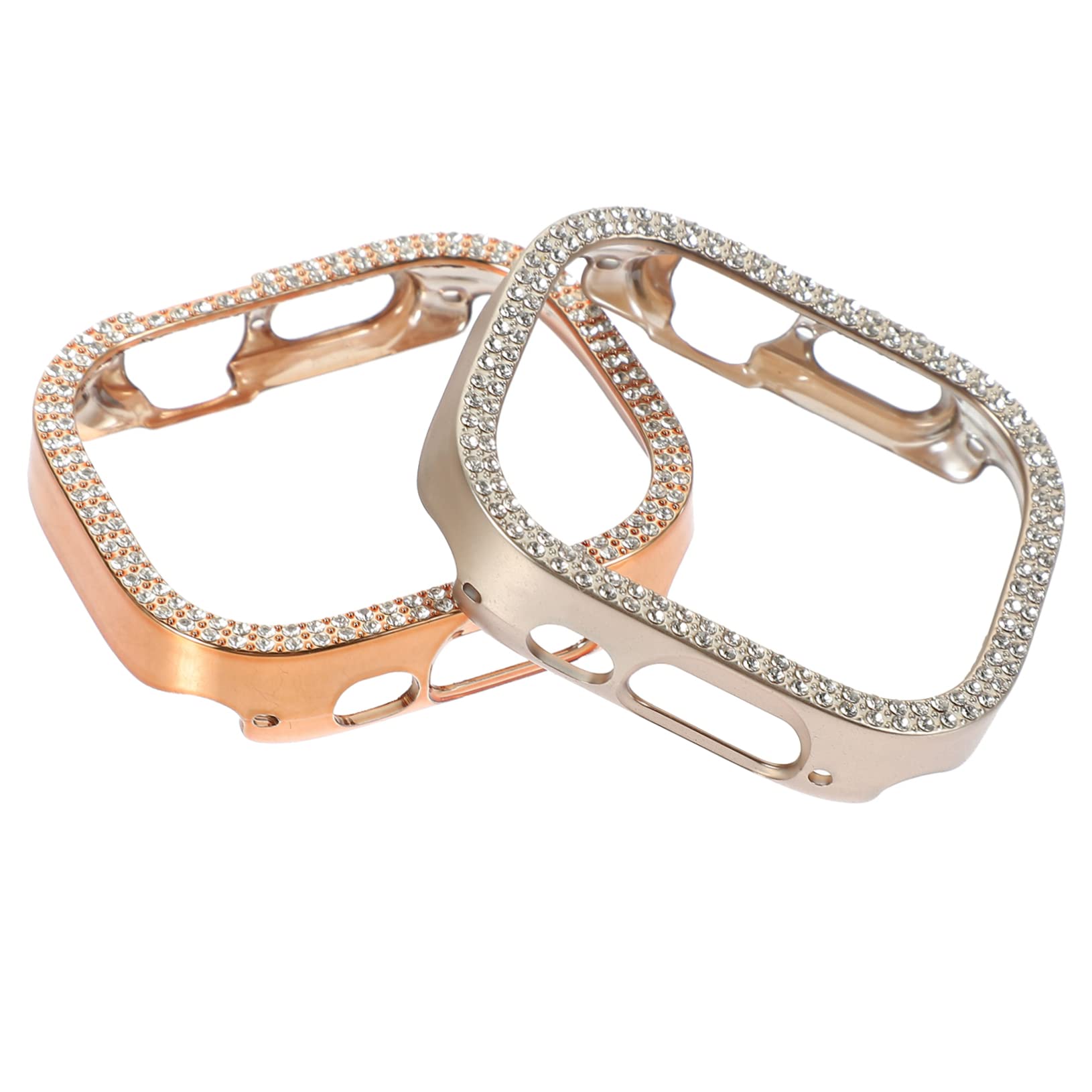 UKCOCO 8piezas Funda Bling para Watch Protector De Pantalla Anti-rasguños y Anti-Shock Doble Rosa Doble Accesorio y Práctico para Mujer