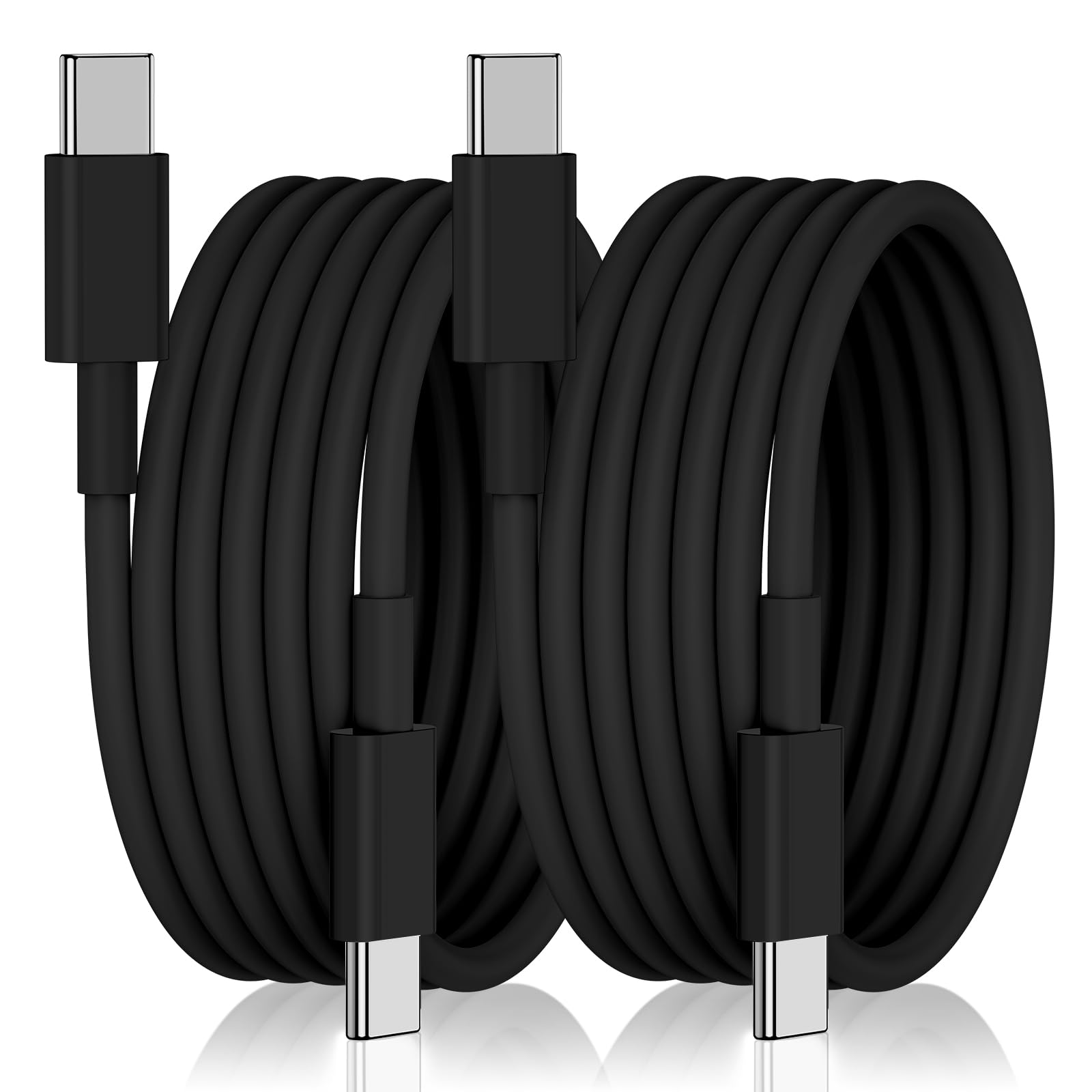 2pack USB C to USB C Cable 60w 3A 6 Foot Fast Long Charger Cord for iPhone 16
