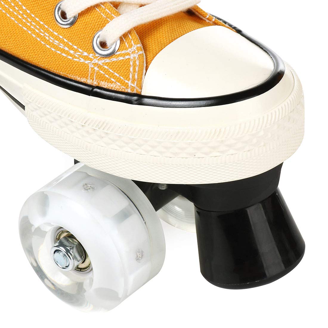 Patins roulettes Toile Quad Roller Skates pour Hommes Et Femmes Roller Quad Adulte Roller 4 Roues Enfant LED Patins à roulettes Artistiques Garçon Fille Retro Design