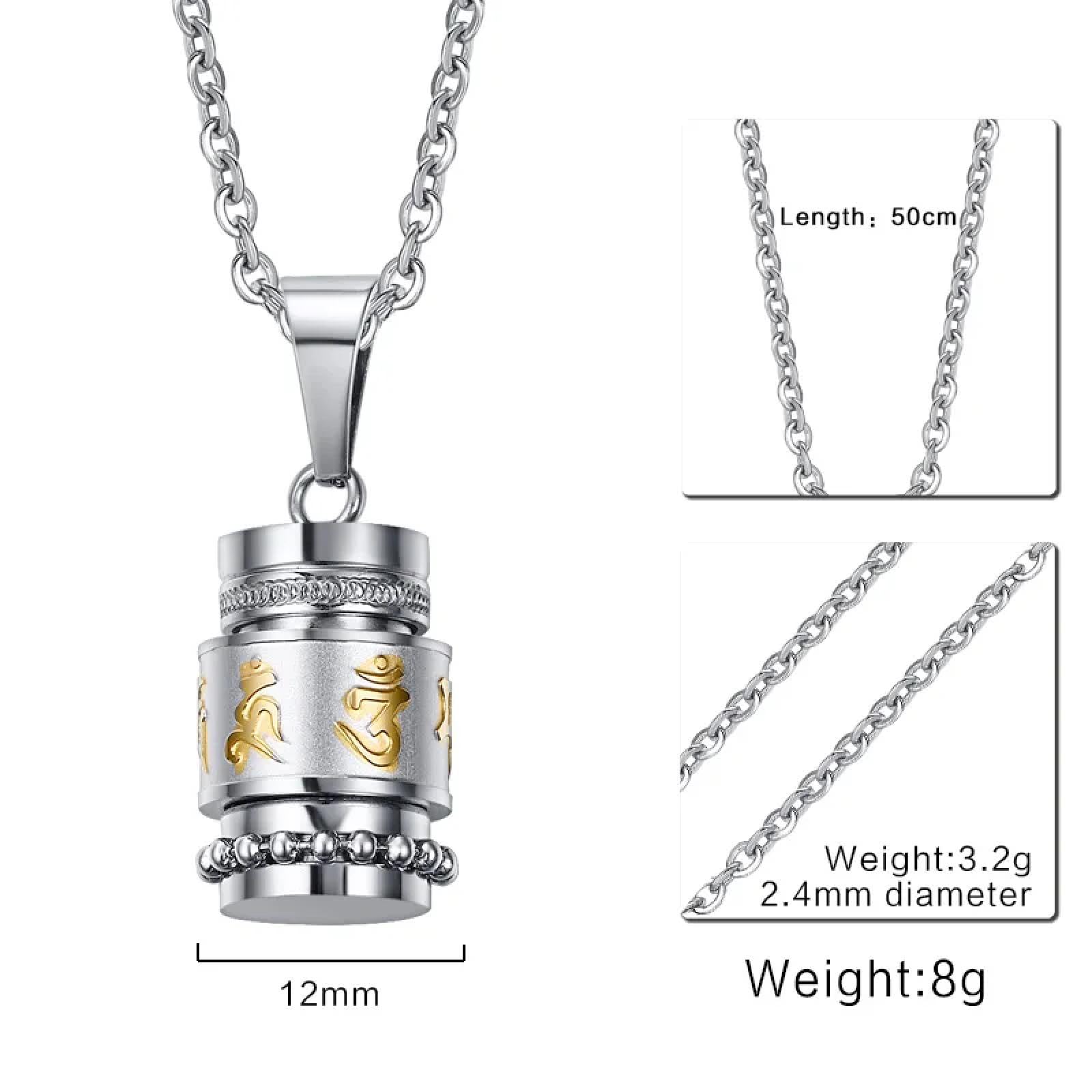 SiVaji Necklace Halskette Ketten Schmuck Herren Frauen Anhänger Necklacehalsketten Anhänger Gebetskette Männer