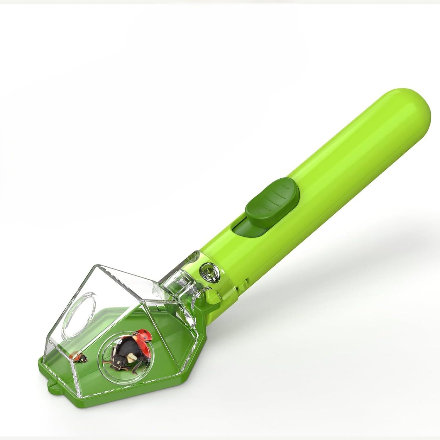 Bug Catcher for Kids, Insect Catcher Kit with 6X Magnifying Glass, Clear Observation Bug Hunting Kits for Children, STEM Educational Science Toy for Nature Exploration, Boys & Girls (Green)