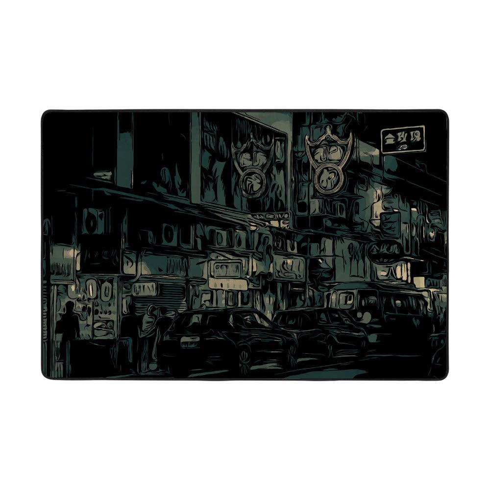 Tapis de salon velours corail Ruchen 183x122cm fini les sols froids et bruyants