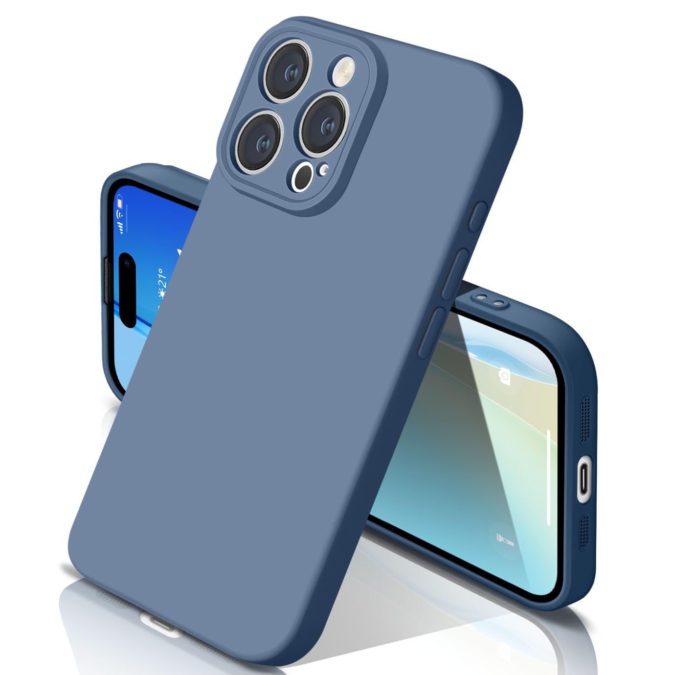 Amazon.co.jp: yakxixi 用の iPhone 15 Pro ケース シリコン カバー 耐