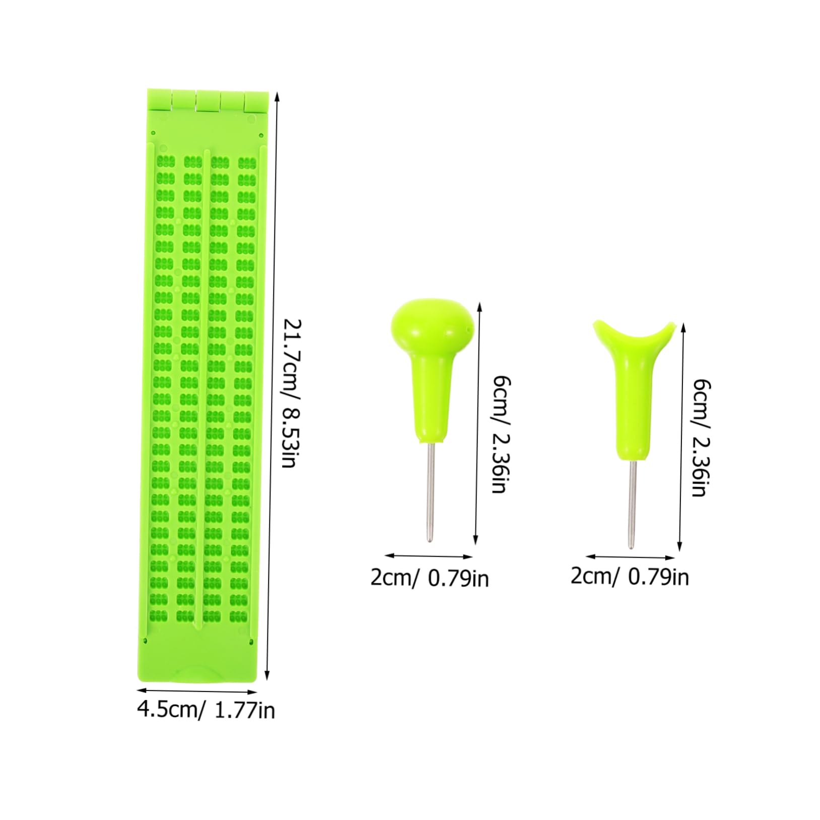 FOMIYES 1Set Line Cell Plastic Braille with Stylus for Blind Learning Portable Braille Writing Board for Visually Impaired with Stylus Pens