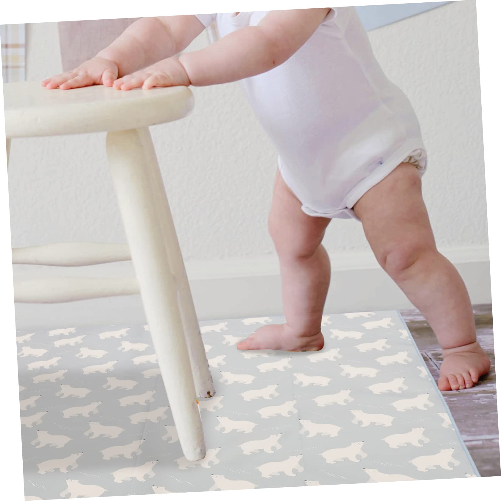 LALAFINA Tapis De Sol Antidérapant Pour Chaise Haute Tapis Multifonctionnel Pour Extérieur Confort Et Durabilité Idéale Les Éclaboussures